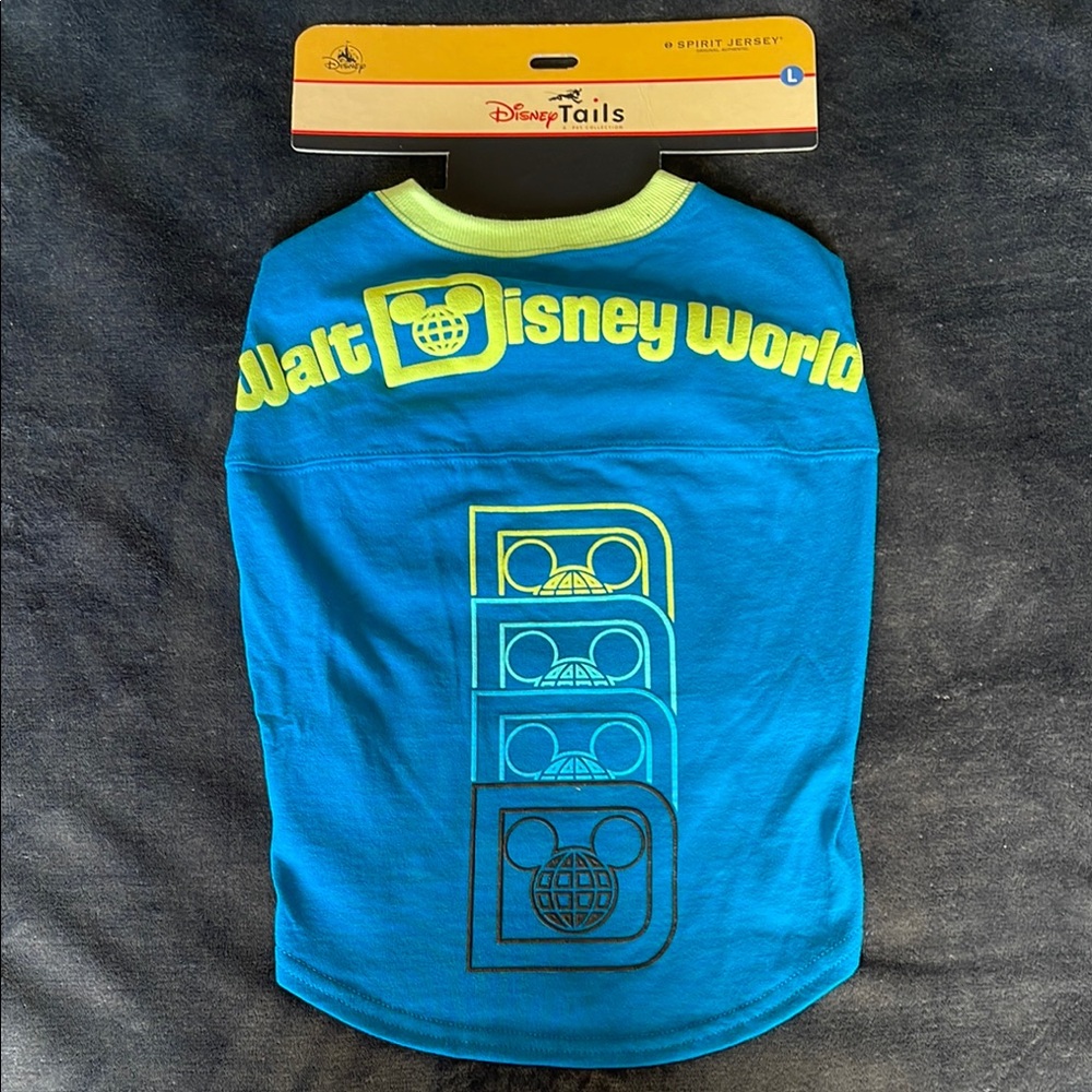 Disney Tails Blue Dog Spirt jersey - NWT - SZ Large.
